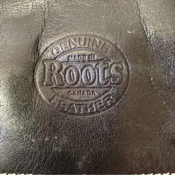 Genuine Roots Black Leather Bucket Crossbody Shoulder Bag Purse - Picture 3 of 16